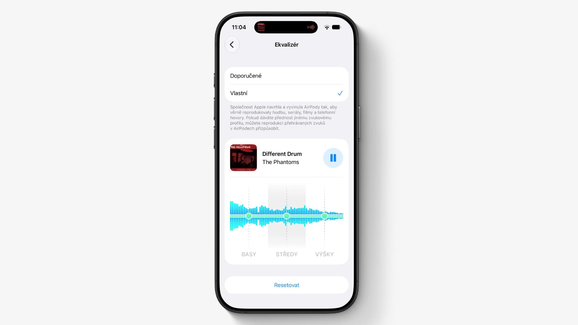 iOS 27, vlastní ekvalizér | Zdroj: Luboš Srb