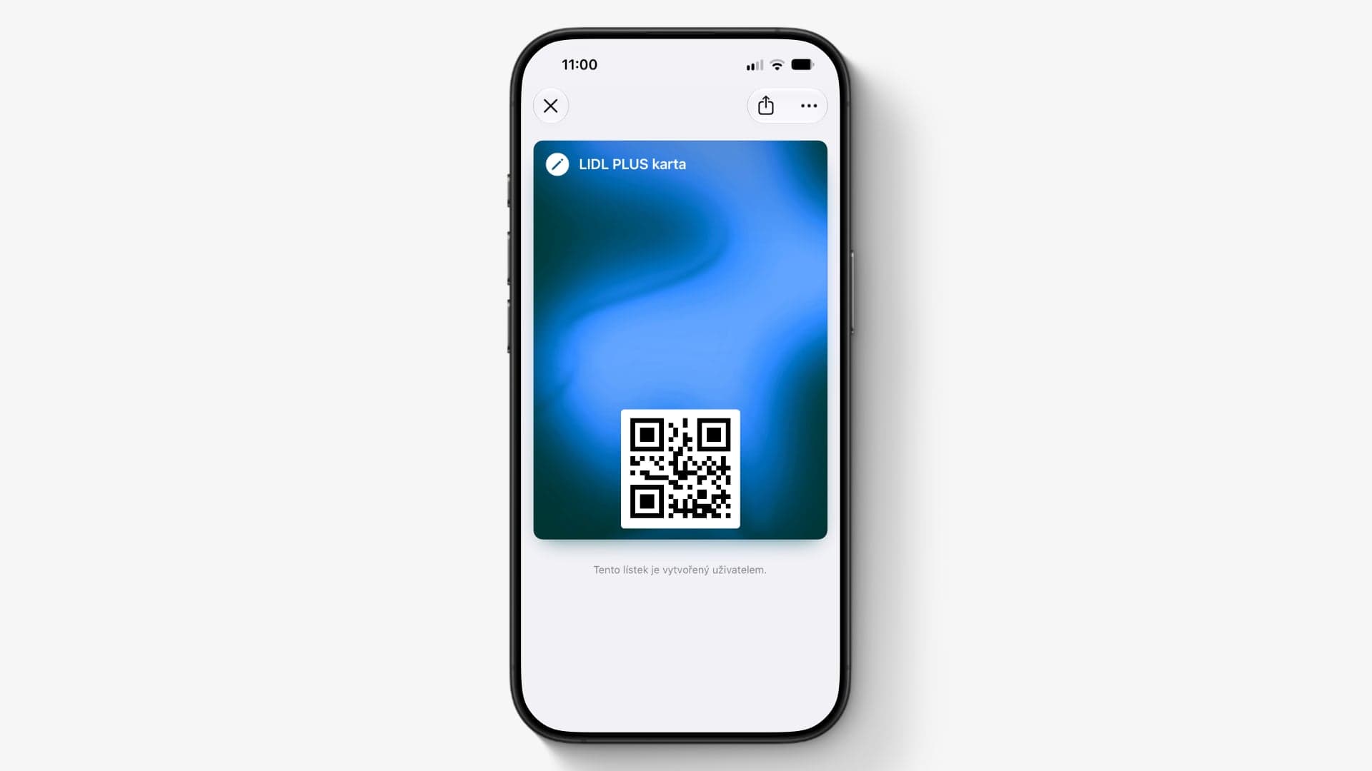 iOS 27, vytvoření lístku v Peněžence | Zdroj: Luboš Srb