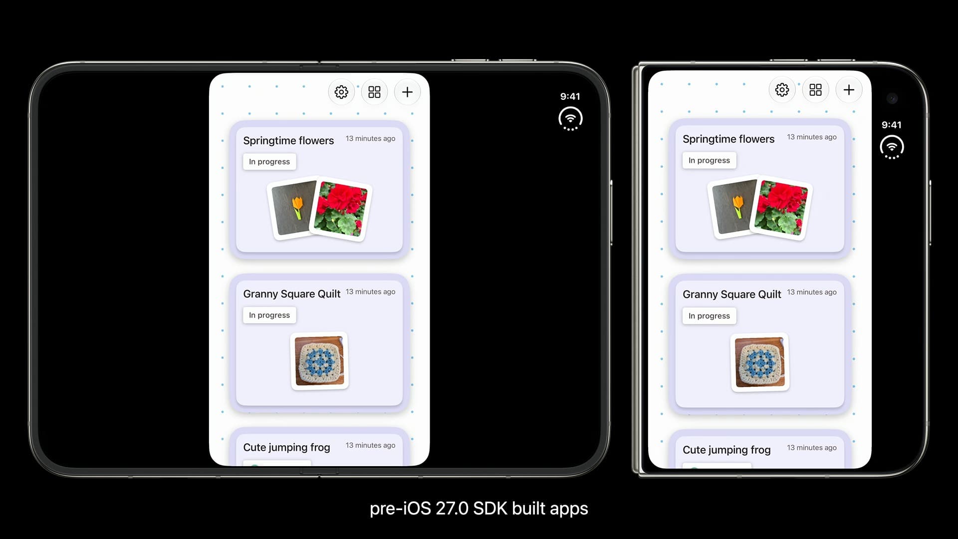 Takto budou vypadat neoptimalizované aplikace na iPhonu Duo | Zdroj: Apple