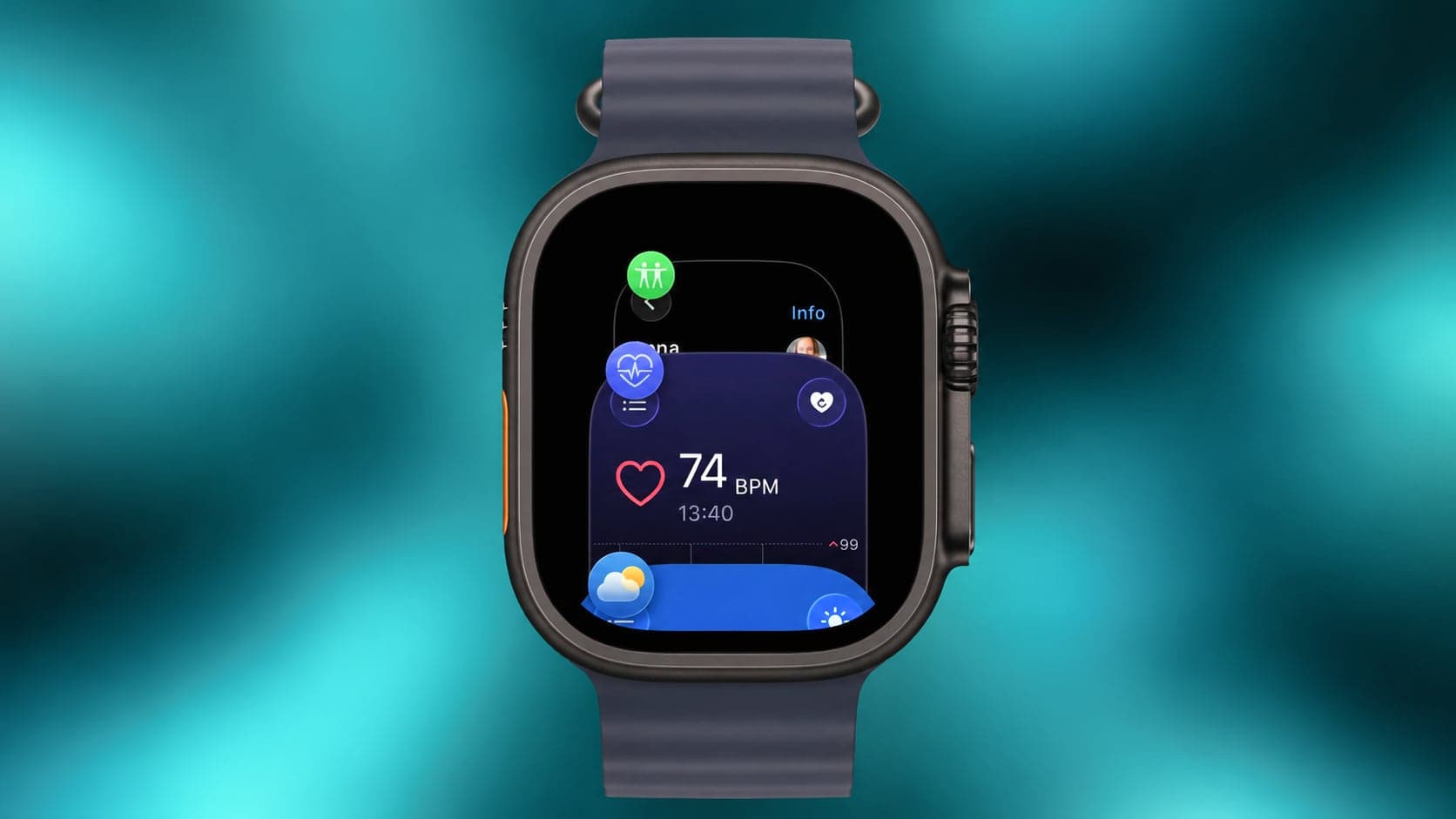 watchOS 27.2, App Switcher s novým gestem | Zdroj: Luboš Srb