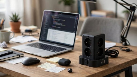 Action zlevňuje zásuvkový stojan na 399 Kč. Přidává i tři USB porty