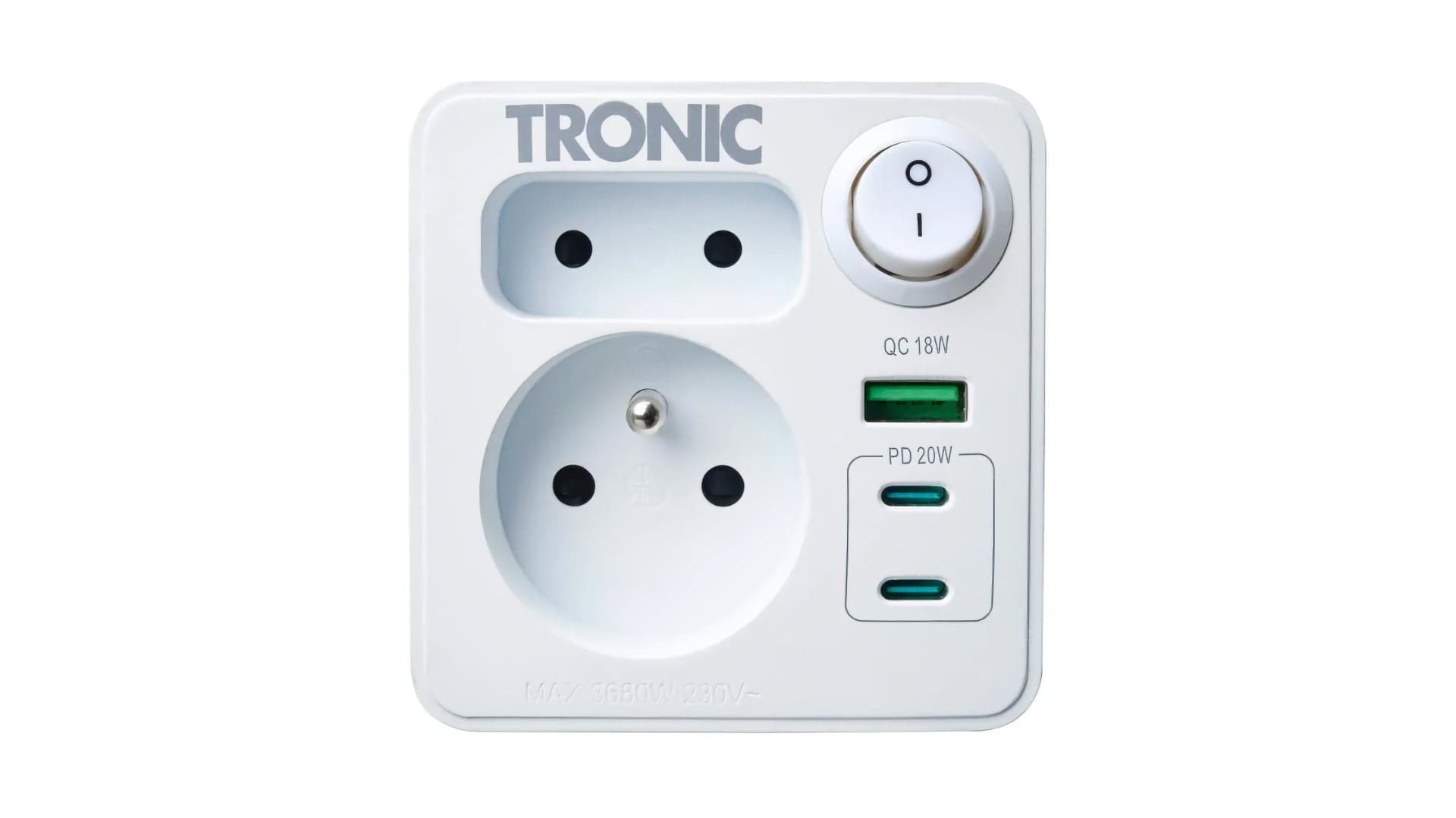 Víceúčelová zásuvka Tronic s USB-C a USB-A | Zdroj: Lidl