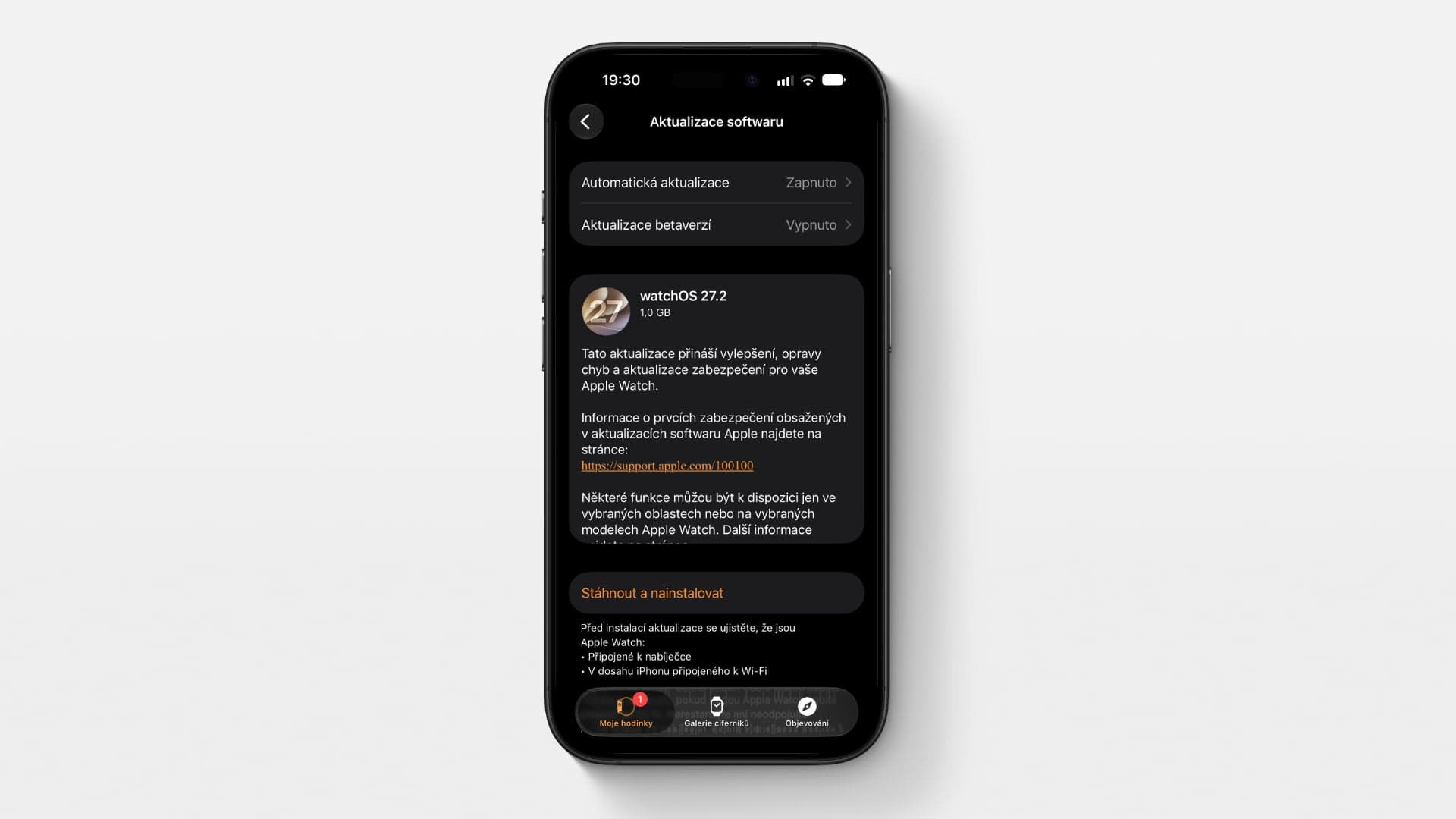 watchOS 27.2 | Zdroj: Luboš Srb